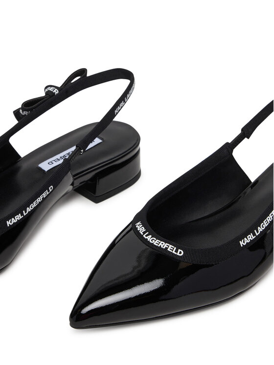KARL LAGERFELD KARL LAGERFELD Baleríny Kerrie KL40159 Čierna