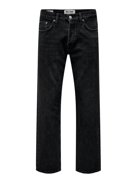 Only & Sons Only & Sons Džinsi 22026985 Melns Loose Fit