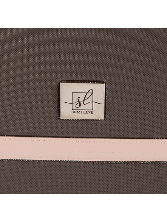 Semi Line Semi Line Μεσαία Βαλίτσα T5508-3 Καφέ