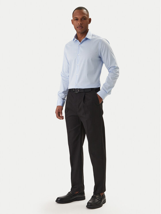 Calvin Klein Calvin Klein Chinos kelnes LV04LE612G Juoda Tapered Fit