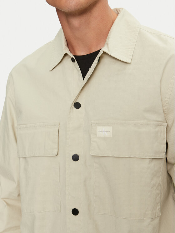Calvin Klein Jeans Calvin Klein Jeans Koszula Cargo J30J326970 Beżowy Regular Fit