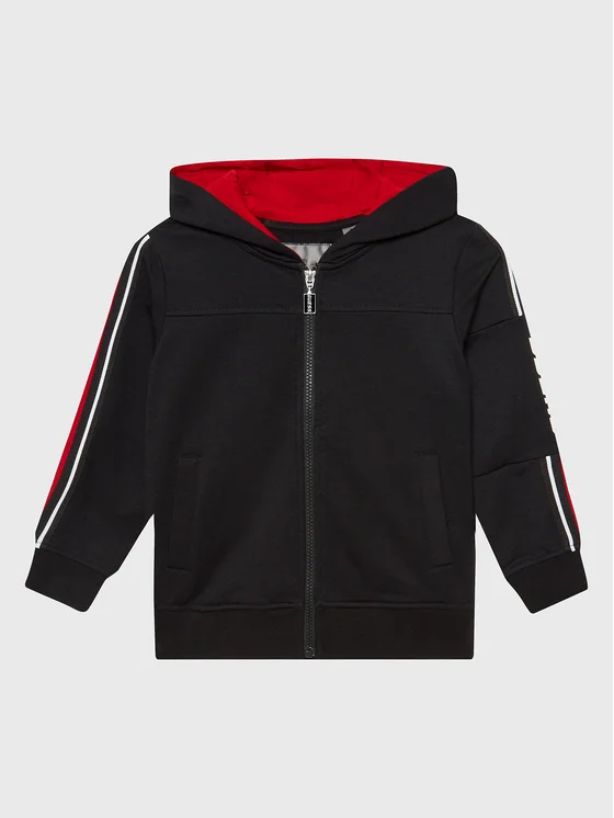 Guess Sweatshirt L2BQ27 KBCN2 Schwarz Regular Fit