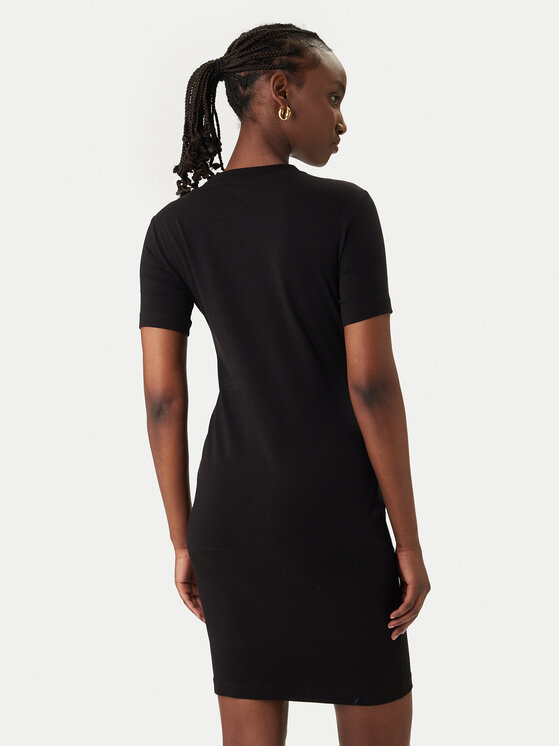 Versace Jeans Couture Versace Jeans Couture Kleid für den Alltag 80HAOE01 CJ02E Schwarz Slim Fit