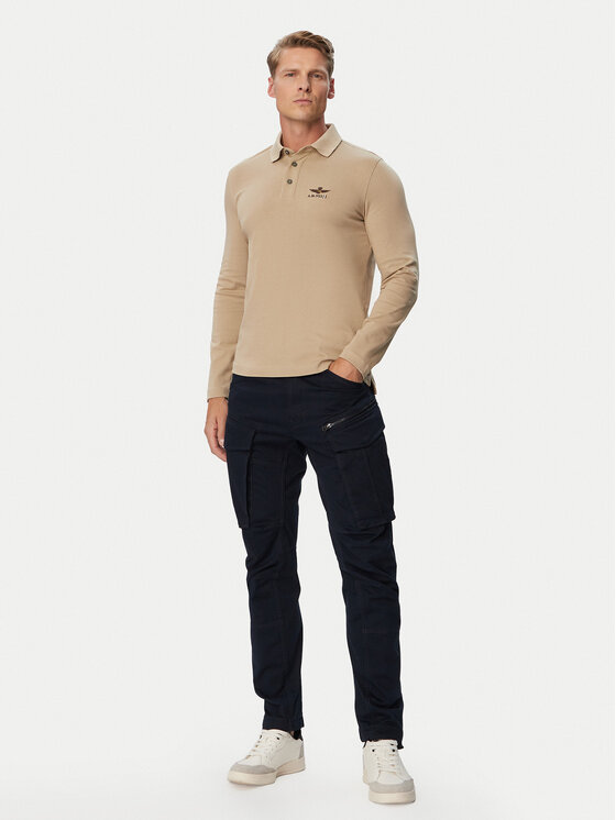 Aeronautica Militare Aeronautica Militare Poloshirt 262PO1947UJ00703 Braun Regular Fit