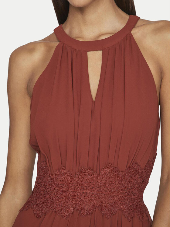 Vila Vila Abendkleid Milina 14052647 Braun Regular Fit