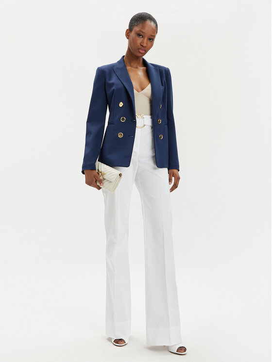 PINKO Pinko Παντελόνι υφασμάτινο Phanton 102263 A1L2 Λευκό Regular Fit