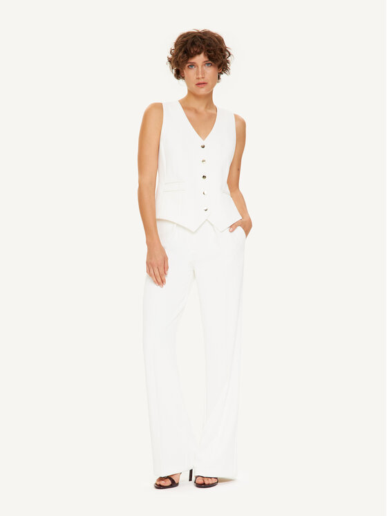 KMX KMX Kamizelka 192520009 Écru Fitted Fit