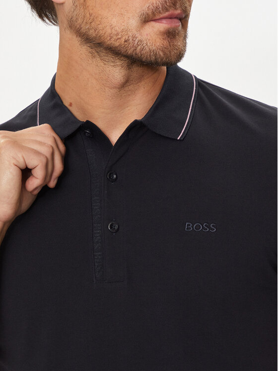 BOSS Boss Polo majica Paule 4 50506195 Mornarsko modra Slim Fit