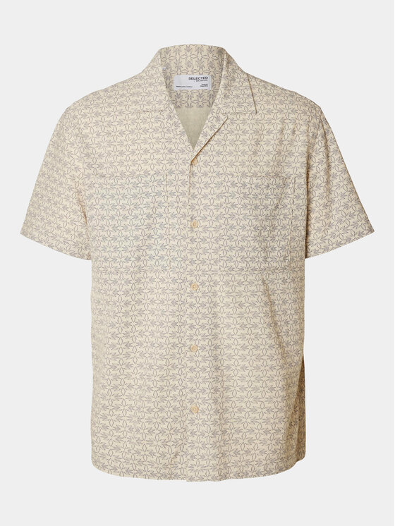 Selected Homme Selected Homme Krekls Slhreg-Mix 16093647 Bēšs Regular Fit