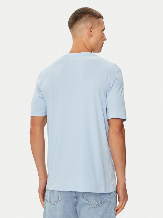 HUGO Hugo Tričko Dero222 50466158 Modrá Regular Fit