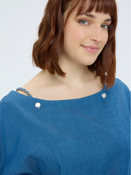 Fiorella Rubino Fiorella Rubino Blusa 2005L000661N004 Blu Regular Fit