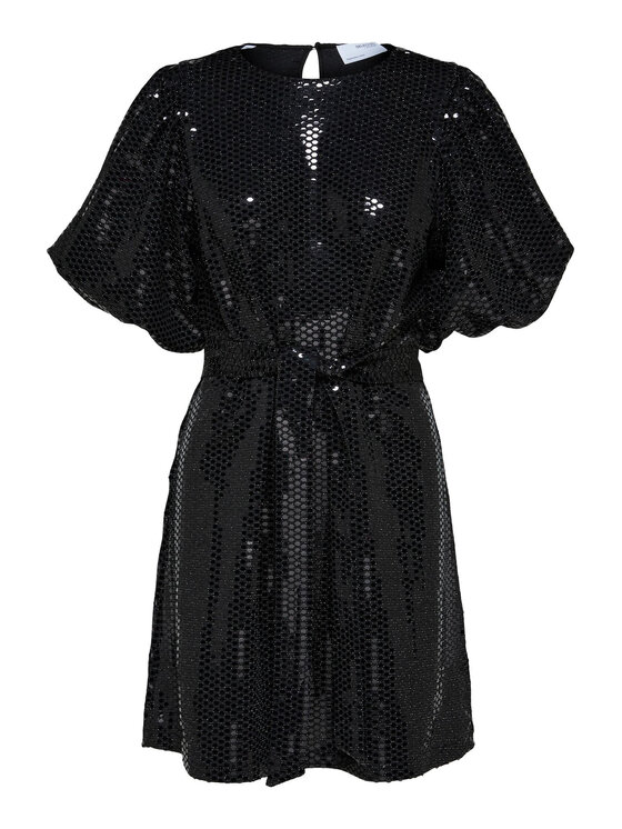 Selected Femme Selected Femme Sukienka koktajlowa Sandy 16087511 Czarny Regular Fit