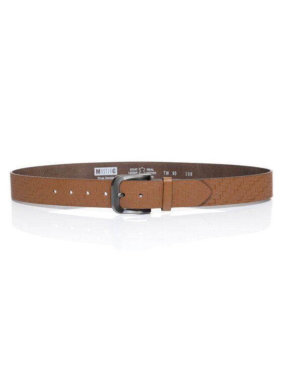 Mustang Mustang Pasek Męski BELT Brązowy