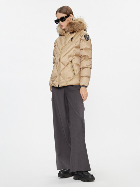Blauer Blauer Kurtka puchowa 23WBLDC03141 Brązowy Regular Fit