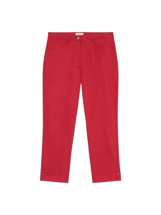 Oltre Oltre Pantaloni di tessuto P707R008473N026 Rosso Slim Fit
