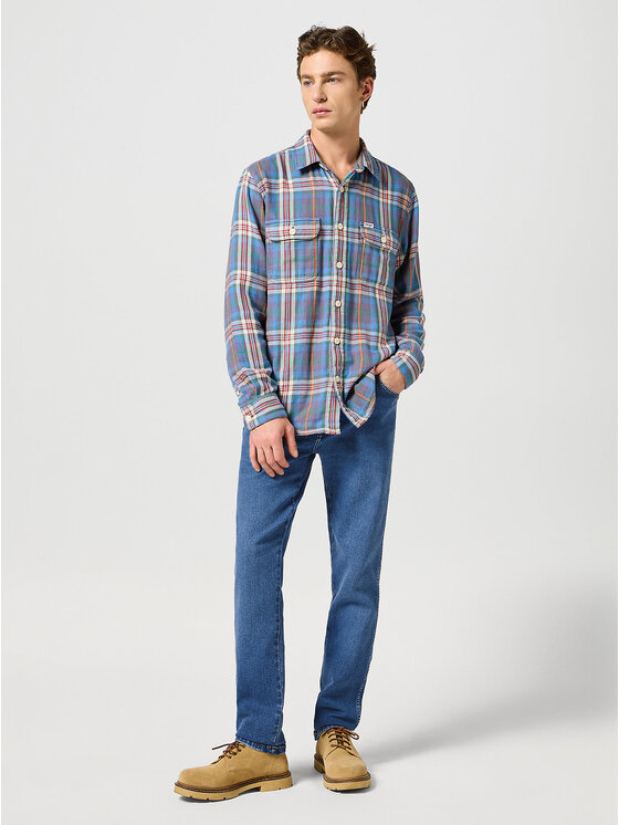 Wrangler Wrangler Jeansy TEXAS SLIM Niebieski Regular Fit