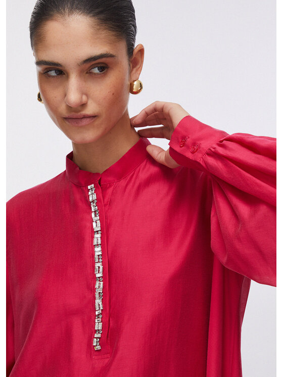 Liu Jo Liu Jo Bluzka WA6379T435A91955 Czerwony Regular Fit