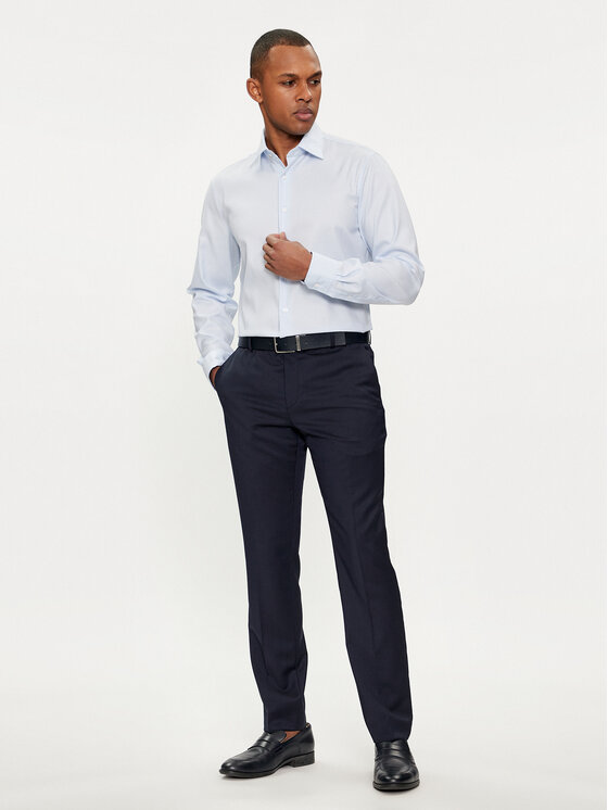 Michael Kors Michael Kors Srajca MD0MD91514 Svetlo modra Modern Fit