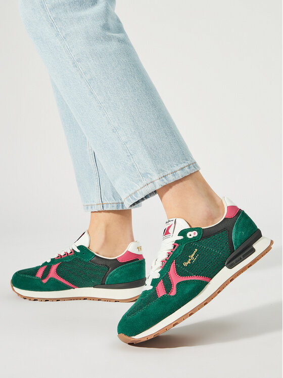 Pepe Jeans Pepe Jeans Сникърси Brit Retro W PLS40008 Зелен