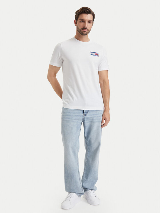 Tommy Hilfiger Tommy Hilfiger T-Shirt Brand Love MW0MW44876 Bílá Regular Fit
