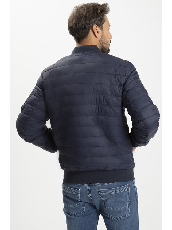 Cross Jeans Cross Jeans Kurtka bomber 40243-001 Granatowy Regular Fit