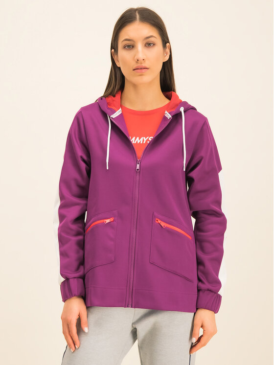 Tommy Sport Tommy Sport Μπλούζα Dwr Fleece S10S100405 Μωβ Regular Fit
