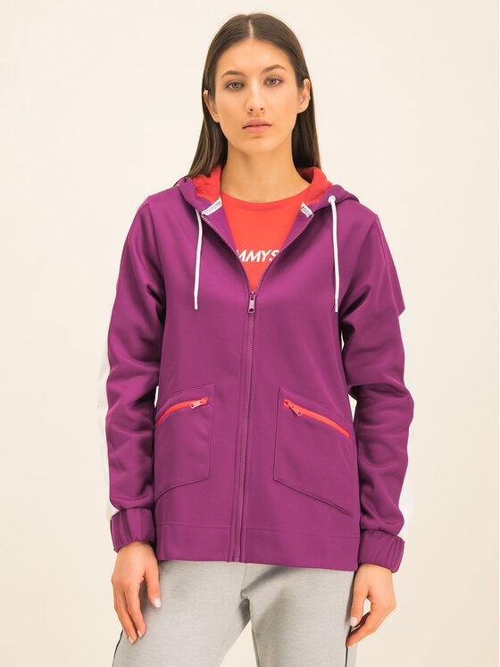 Tommy Sport Tommy Sport Sweatshirt Dwr Fleece S10S100405 Violett Regular Fit