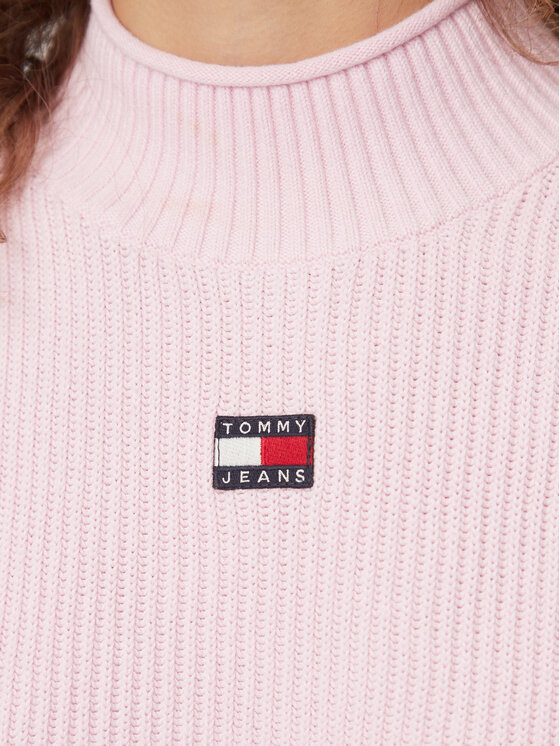 Tommy Jeans Tommy Jeans Džemper Badge DW0DW16519 Ružičasta Regular Fit