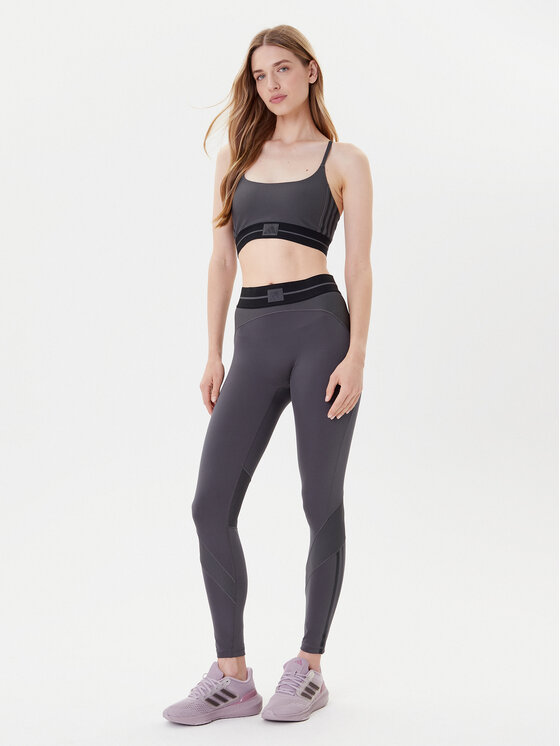 adidas adidas Špotni nedrček Hyperglam JN2661 Siva Slim Fit