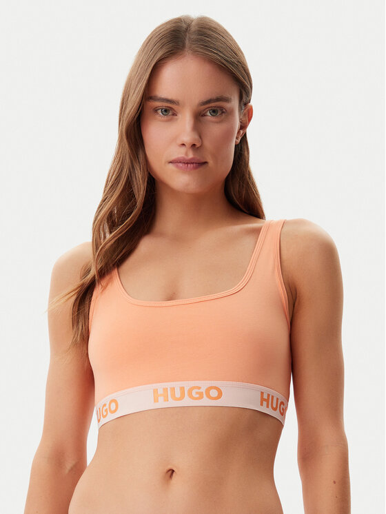 HUGO HUGO Melltartó felső Sporty Logo 50469631 Narancssárga