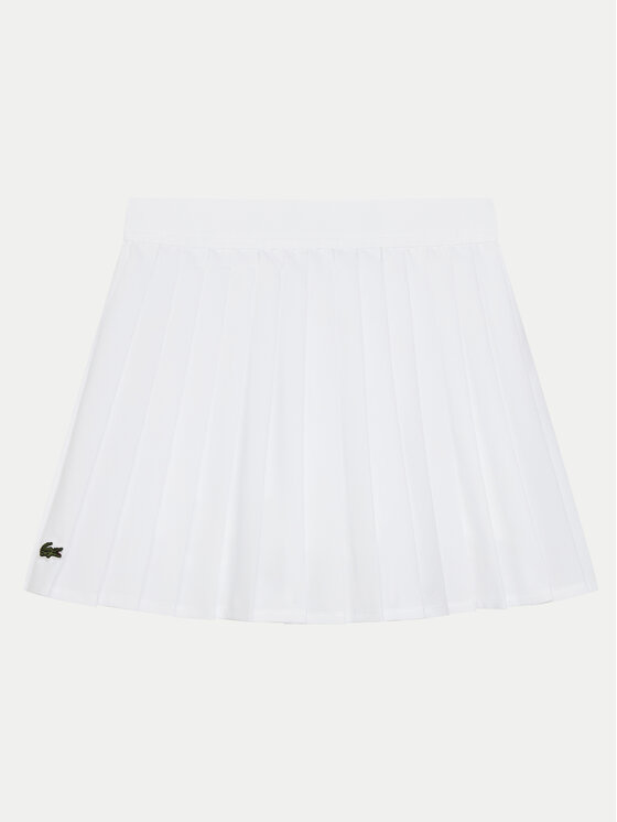 Lacoste Lacoste Πλισέ φούστα JJ7341 Λευκό Regular Fit