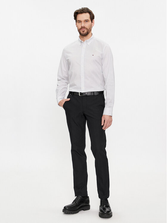 Tommy Hilfiger Tommy Hilfiger Cămașă MW0MW33762 Alb Regular Fit