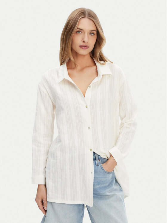 Roxy Roxy Košile ERJX603447 Écru Relaxed Fit