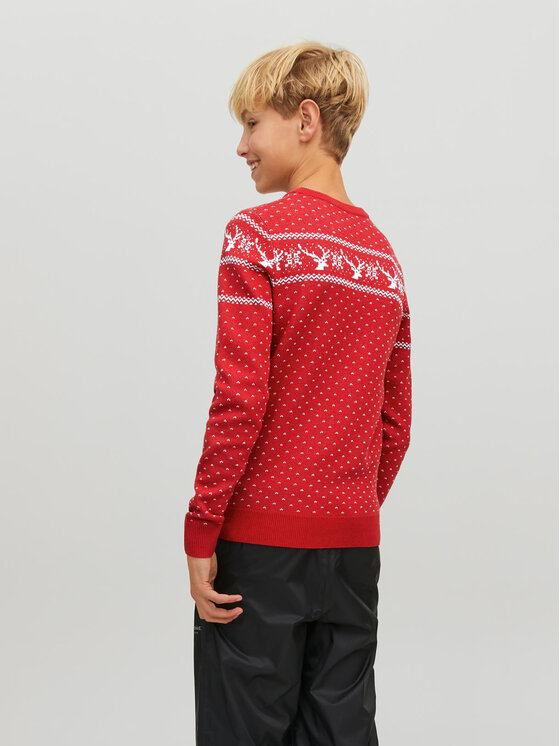 Maglione Xmas 12221306 Rosso Regular Fit