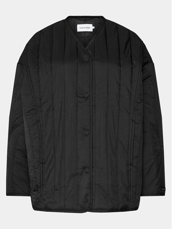 Calvin Klein Calvin Klein Prijelazna jakna Vertical K20K206766 Crna Oversize