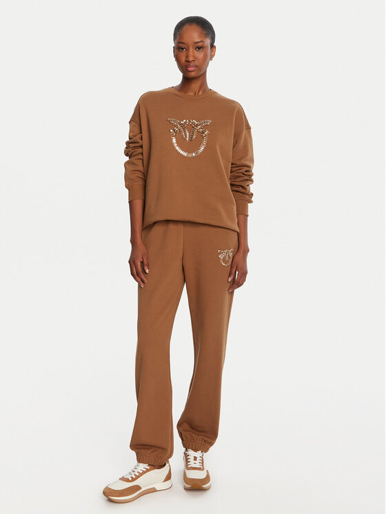 PINKO PINKO Світшот Nelly 100534 A2RO Коричневий Regular Fit