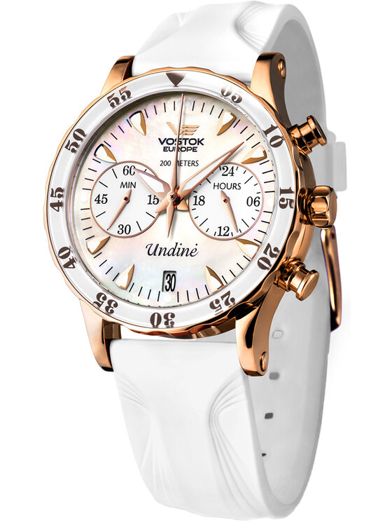 Zegarek Vostok Europe, Biały, VK64-515B528