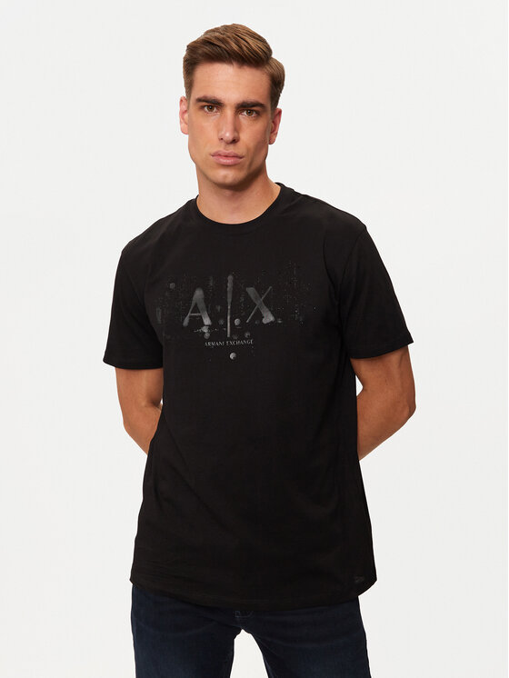 Armani Exchange T-krekls XM000062 AF10356 UC001 Melns Regular Fit