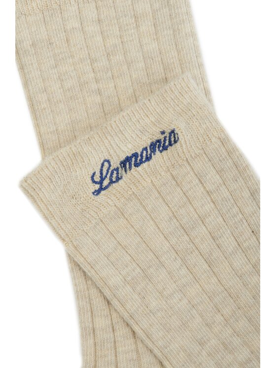 La Mania La Mania Calzini lunghi RIBBED Beige