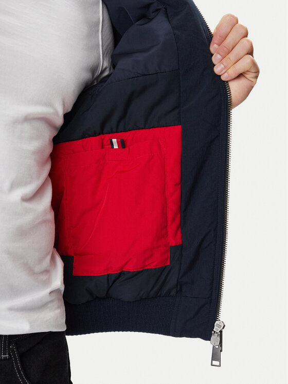 Tommy Jeans Tommy Jeans Kevad-sügis jope Flag Aviator DM0DM23499 Tumesinine Regular Fit