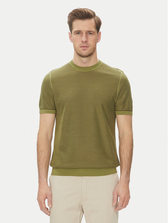 BOSS BOSS Tricou Jianfranco 50537642 Verde Regular Fit