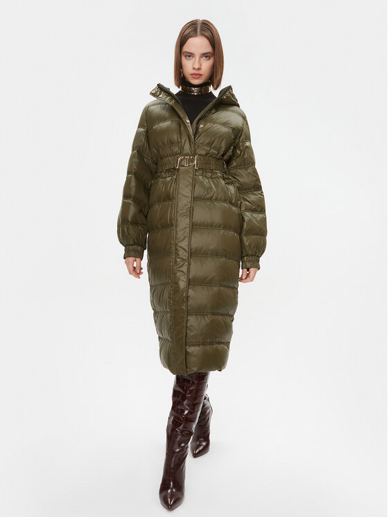 TWINSET TWINSET Pernata jakna 232TT2351 Zelena Regular Fit