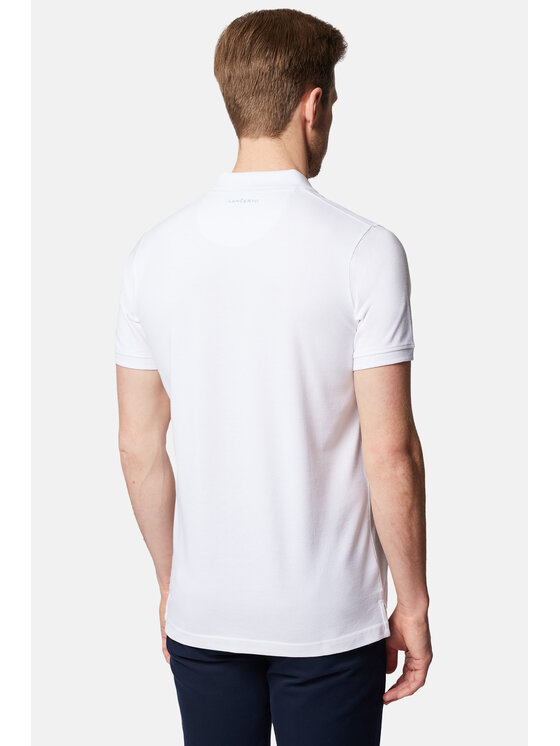 Lancerto Lancerto Polo Jakob PO073124000004 Biały Regular Fit