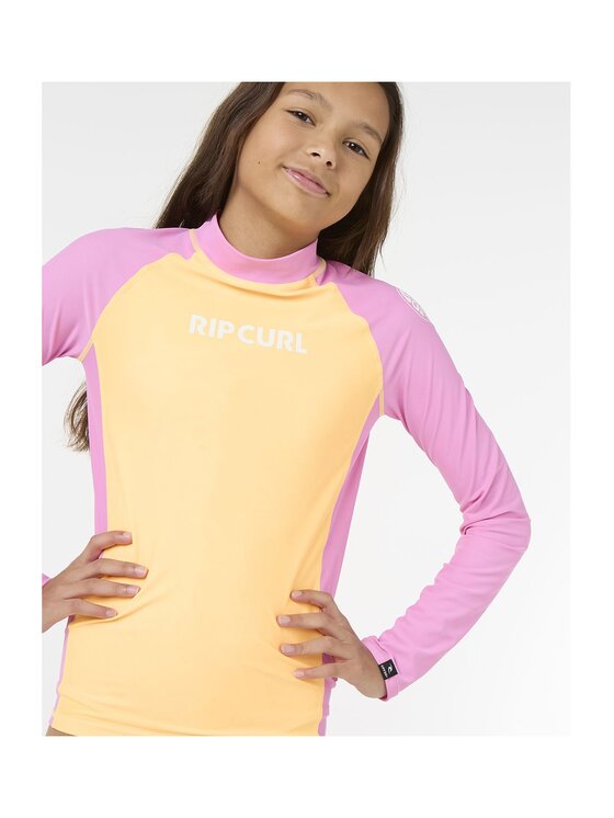 Rip Curl Rip Curl Koszulka do pływania Classic Surf Ls Rash Vest-Girl Pomarańczowy