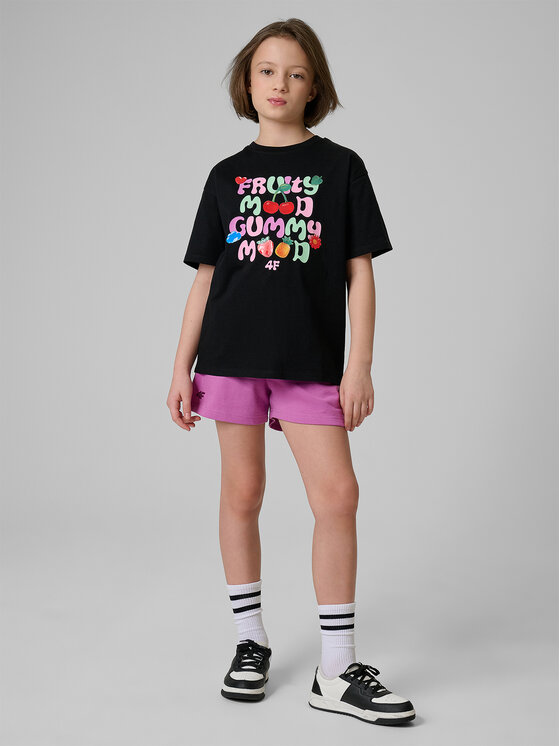 4F 4F Szorty sportowe JELLIFICATION Fioletowy Regular Fit