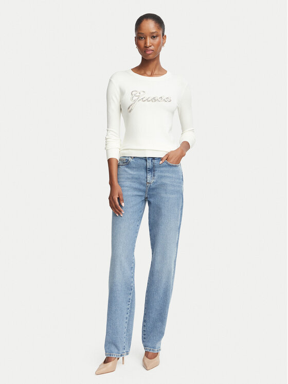Guess Guess Svetr W6BR53 Z1454 Krémová Regular Fit