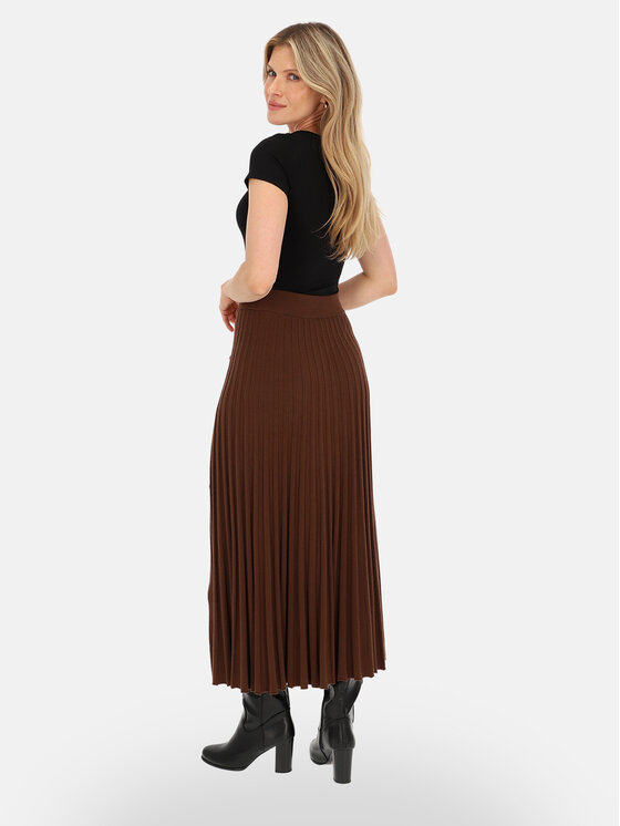 L’AF L’AF Spódnica maxi Aura Brązowy Regular Fit