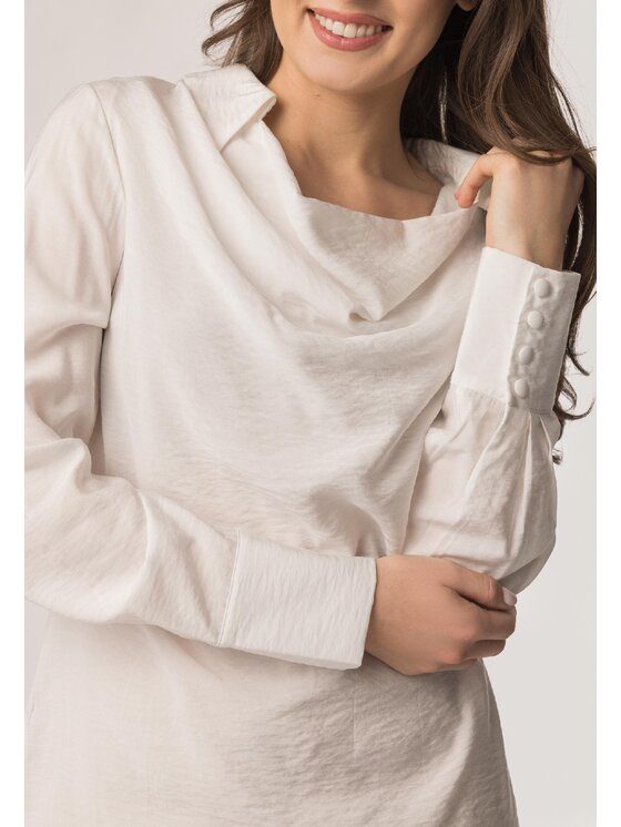 QUIOSQUE QUIOSQUE Halenka PARIS BLOUSE Bílá Regular Fit
