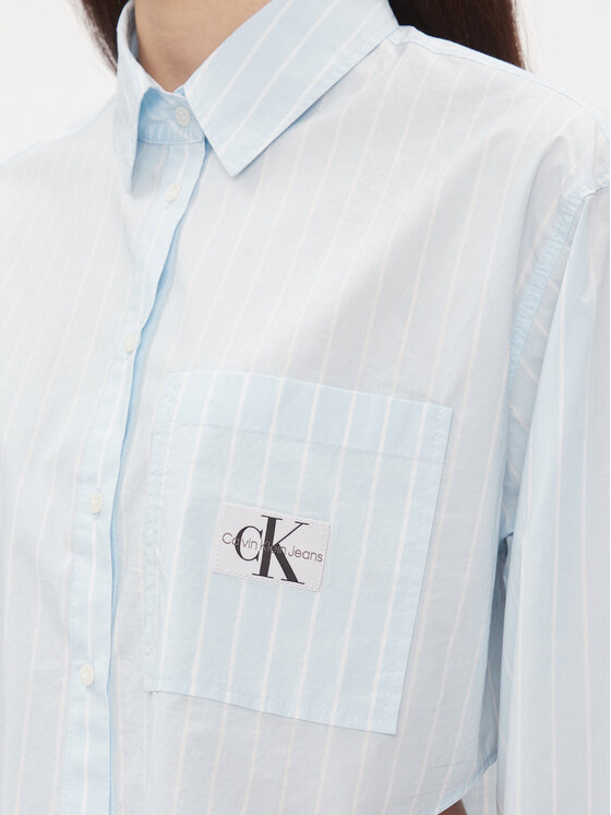 Calvin Klein Jeans Calvin Klein Jeans Košulja J20J222614 Plava Cropped Fit