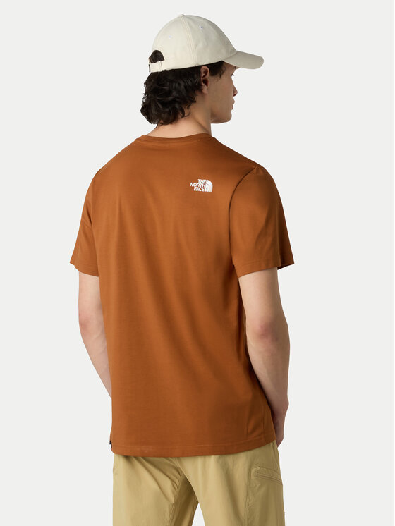 The North Face The North Face T-Shirt Easy NF0A8A6C Pomarańczowy Regular Fit